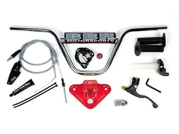 BBR, BBR Motorsports Handlebar Kit - Tall Bars W/Controls Honda CRF50/XR50 2000-Present Red - 510-HXR-5011