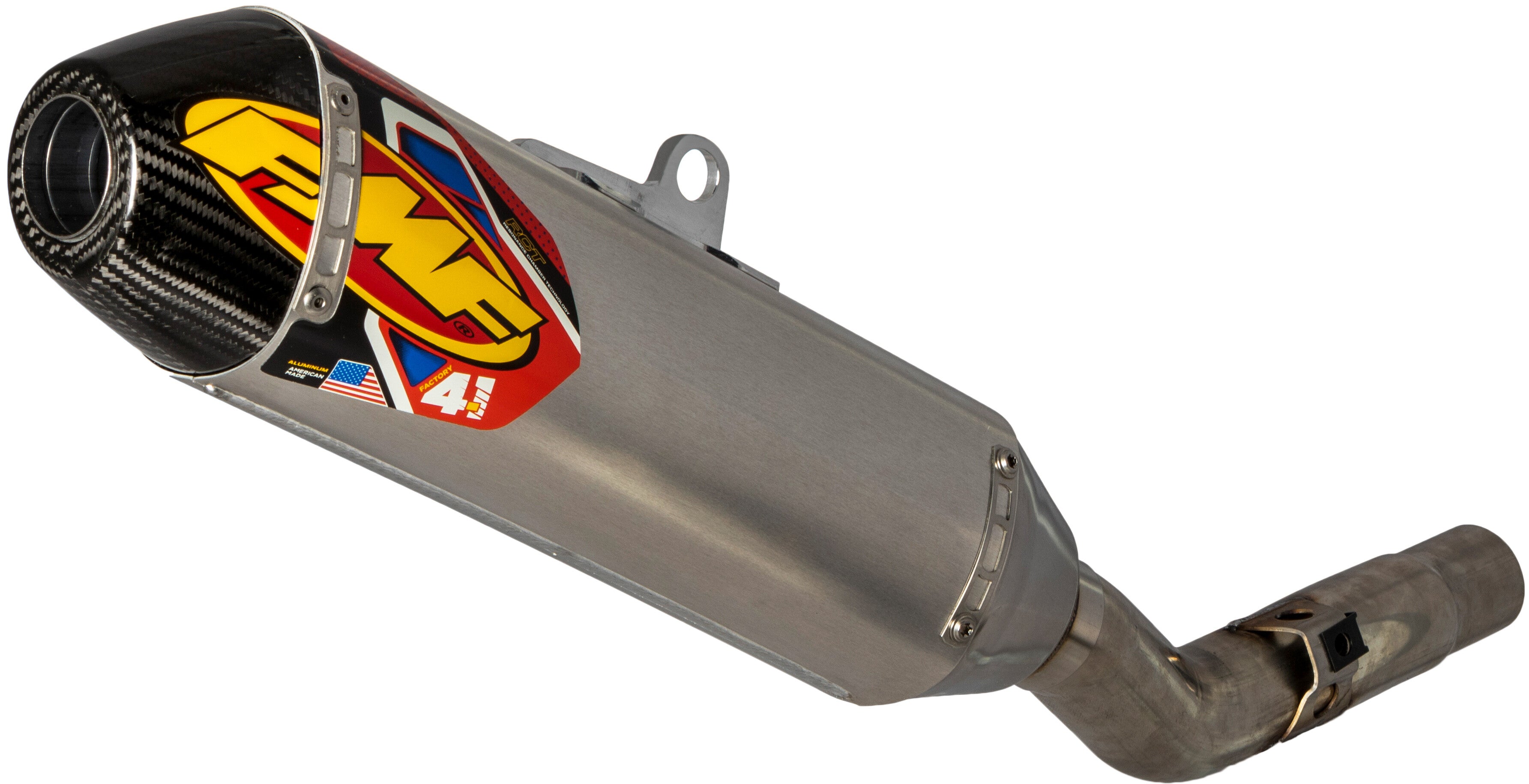 FMF, FMF ALUM FACT 4.1 SLIP-ON C CAP XCF-W/FE - 045647