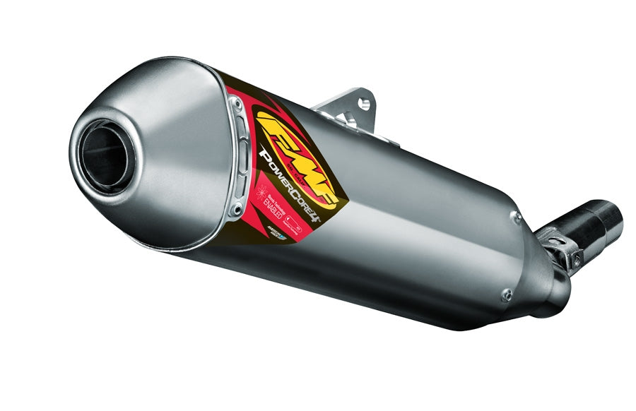 FMF, FMF PowerCore 4 HEX Slip-On Silencer with Removable Spark Arrestor Insert - Honda CRF450X 2005-17 #041514