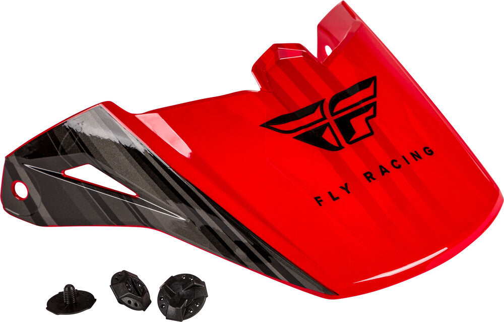 Fly Racing, Fly Racing Kinetic Cold Weather Visor Red/Black/White