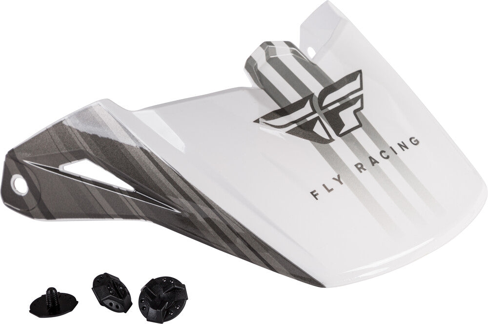 Fly Racing, Fly Racing Kinetic Cold Weather Visor White/Grey/Black