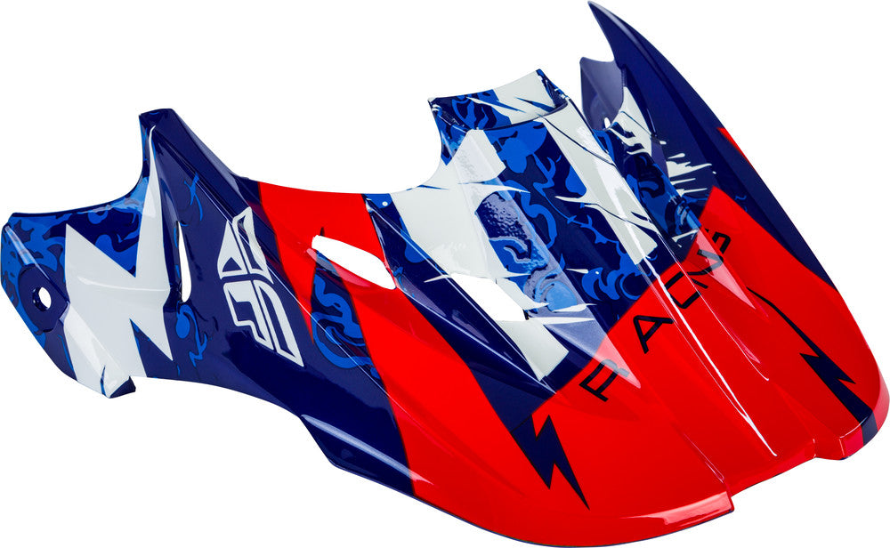 Fly Racing, Fly Racing Kinetic Shocked Helmet Visor Blue/Red