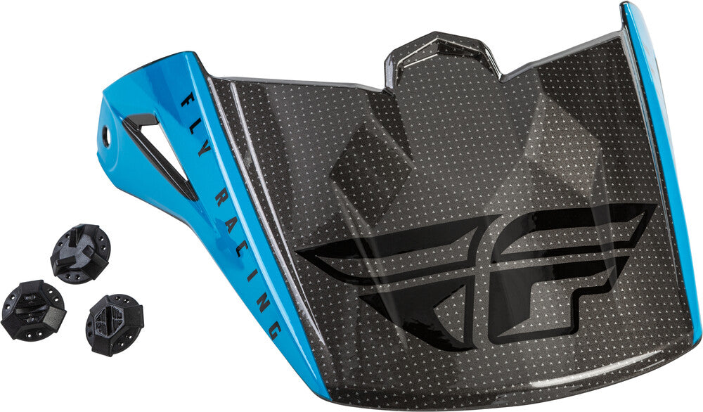 Fly Racing, Fly Racing Kinetic Straight Edge Visor Blue/Grey/Black