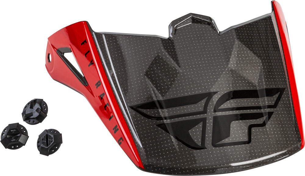 Fly Racing, Fly Racing Kinetic Straight Edge Visor Red/Black/Grey