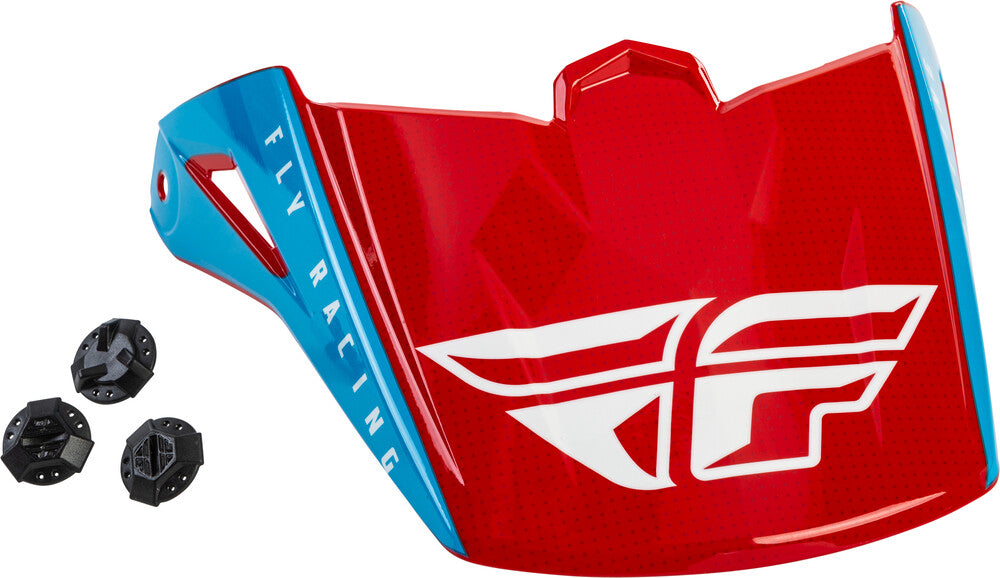 Fly Racing, Fly Racing Kinetic Straight Edge Visor Red/White/Blue