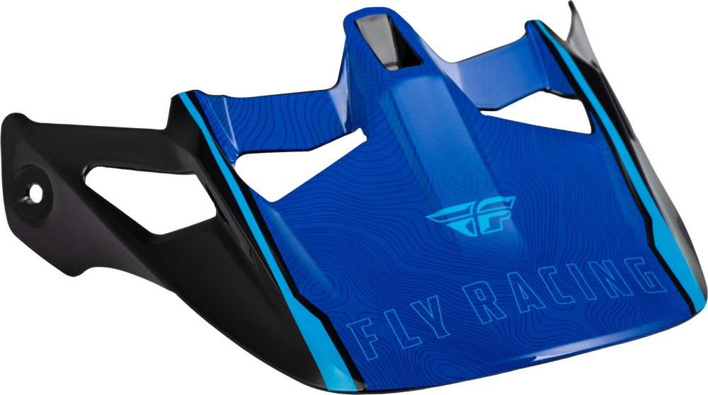 Fly Racing, Fly Racing Werx-R Helmet Visor Blue Carbon