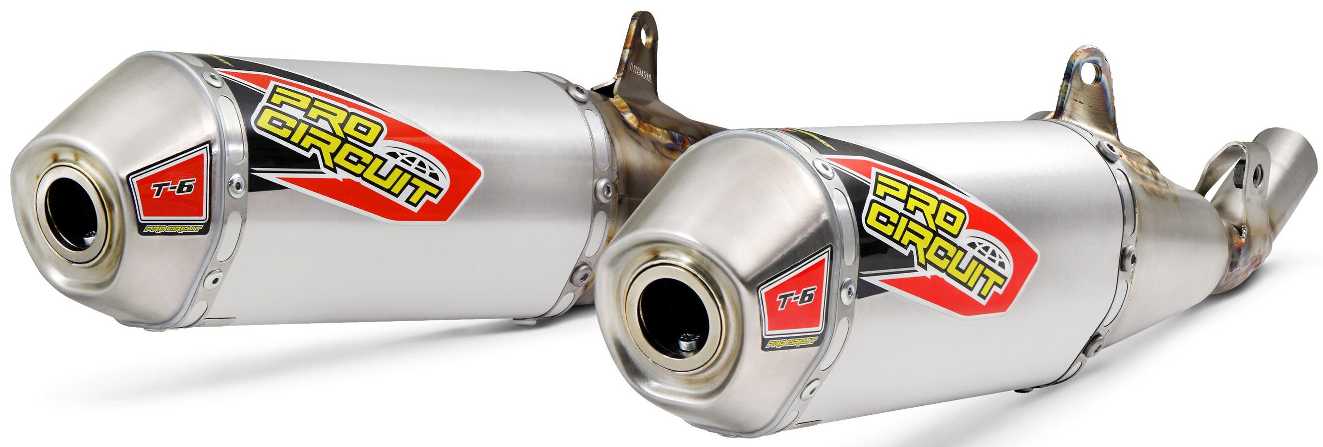 Pro Circuit, Pro Circuit T-6 DUAL SLIP-ON MUFFLERS Honda CRF450R '19 - 0111945A2