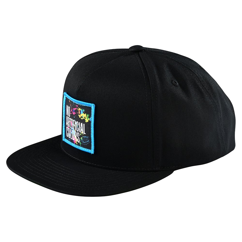 Troy Lee Designs, Troy Lee Designs 40th Anniversary NO ARTIFICIAL COLORS SNAPBACK HAT; BLACK OSFA