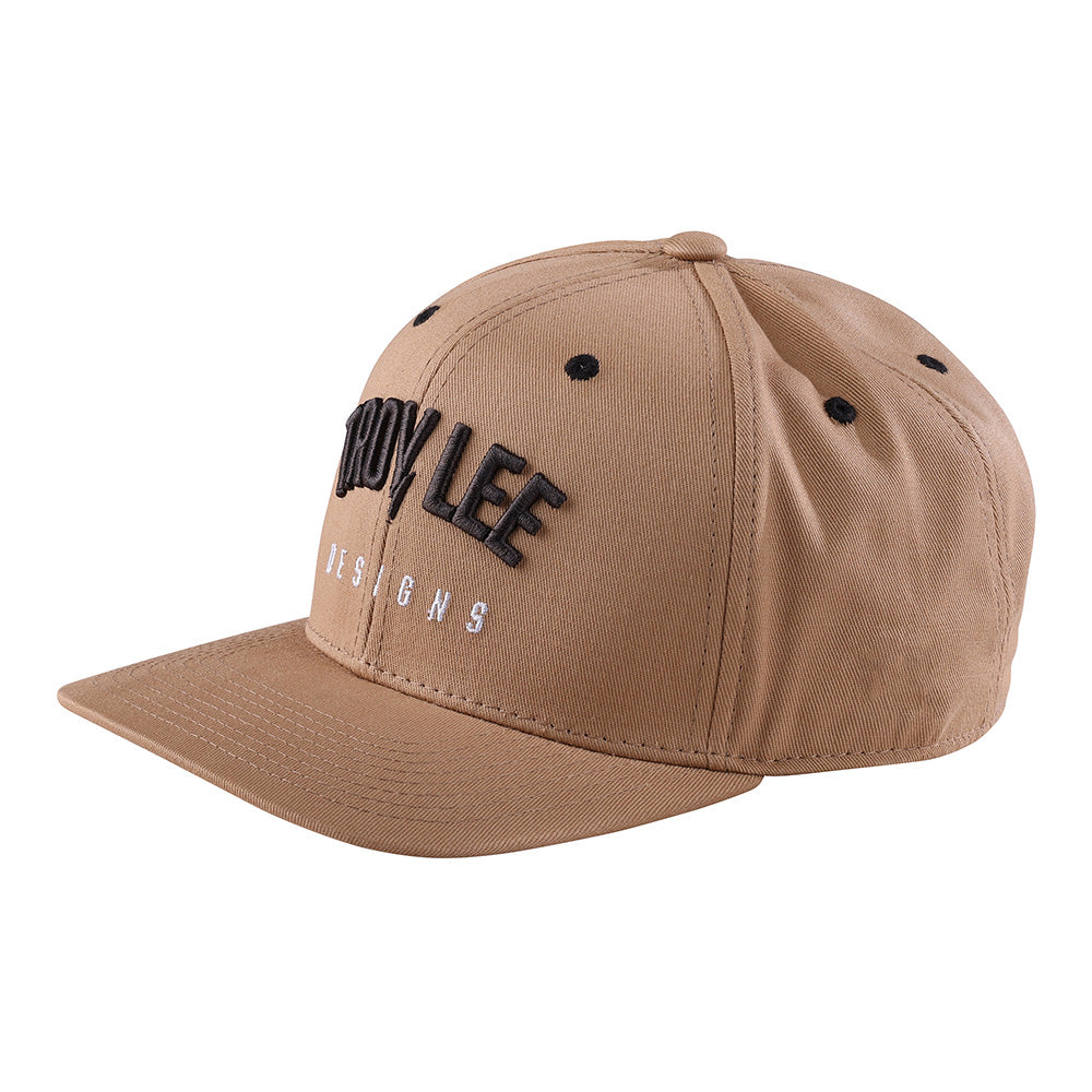 Troy Lee Designs, Troy Lee Designs Curved Bill Snapback Bolt Khaki OSFA