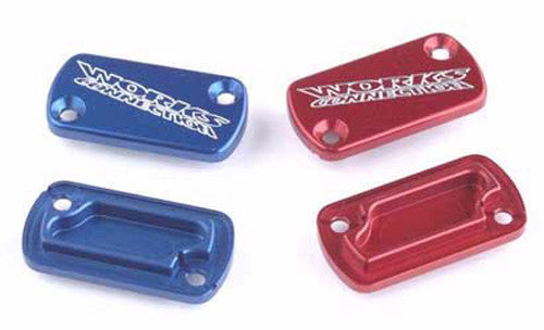 Works Connection, Works Connection BILLET FRONT BRAKE COVER BLUE CR CRF XR - 21-000