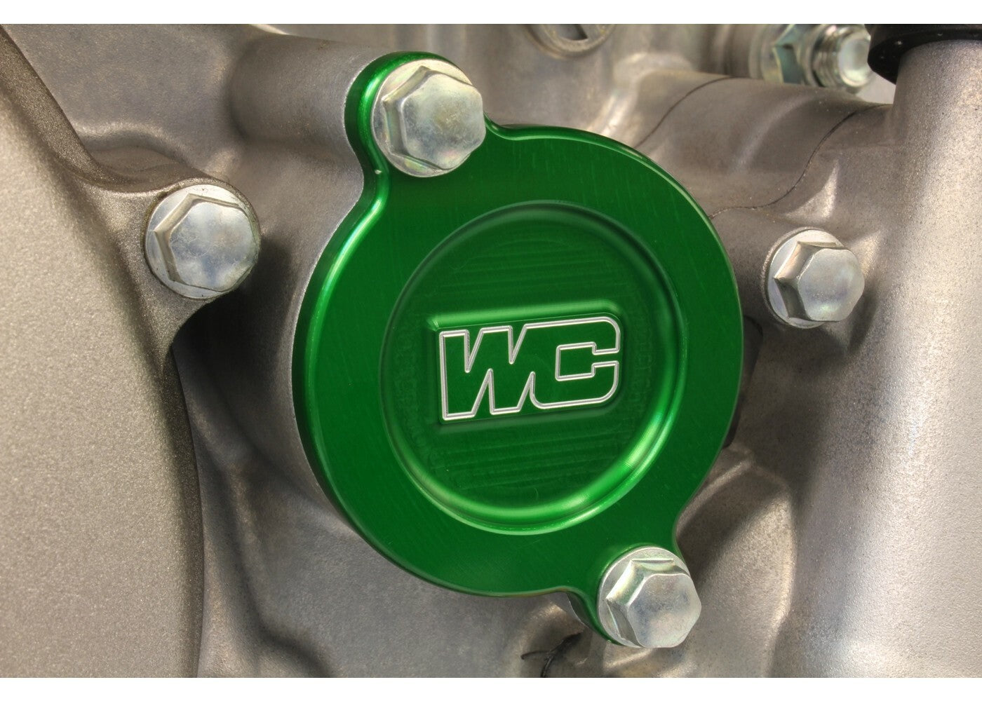 Works Connection, Works Connection OIL FILTER COVER GREEN Kawasaki - 27-085