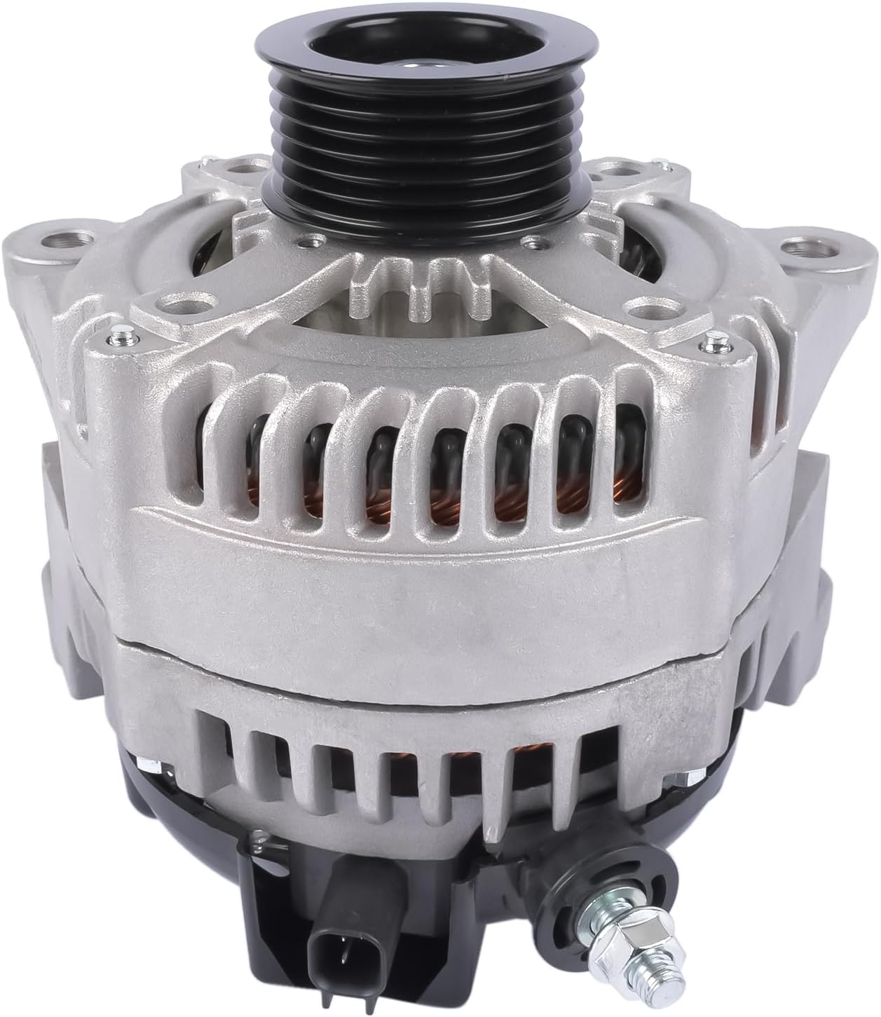 ALTERNATORS, BRAND, CATEGORY, GLOSSY AUTO PARTS, 180A 12V Alternator Replacement for 11-21 Chrysler 300 | 11-20 Jeep Grand Cherokee | 15-21 Dodge Challenger | 11-21 Charger | 11-20 Durango | 13-15 Ram 1500 3.6L V6 GLOSSY AUTO PARTS