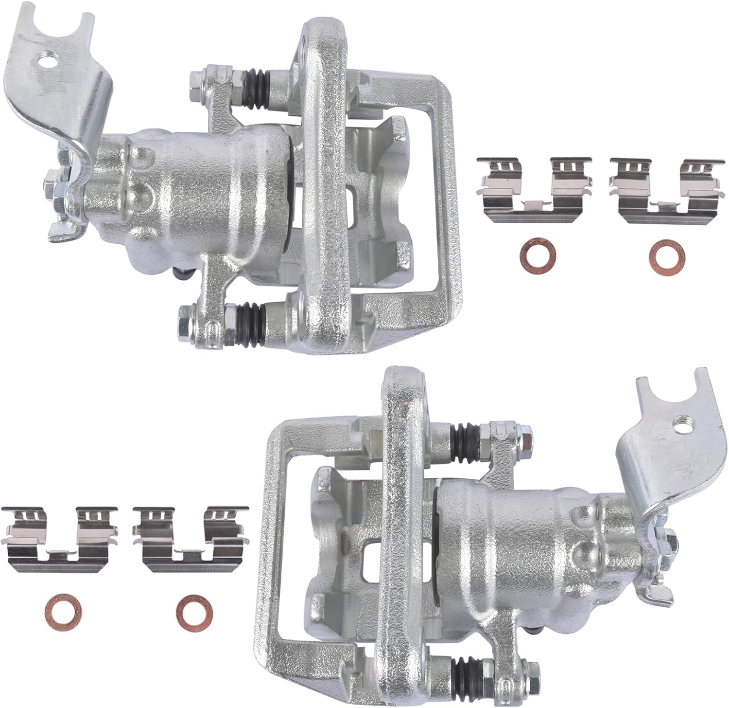 BRAND, CALIPERS WITHOUT PADS, CATEGORY, WEONEFIT, 19-B3358 19-B3359 Disc Brake Caliper Assembly with Bracket Replacement for Select Honda and Acura Models - Accord 2008-2012, TSX 2009-2014 - Rear Driver and Passenger Side