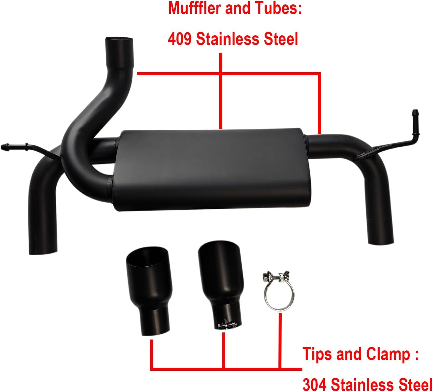 AXLE-BACK SYSTEMS, BRAND, CATEGORY, ETL, 2007-2018 Wrangler JK Axle-Back Exhaust Kit