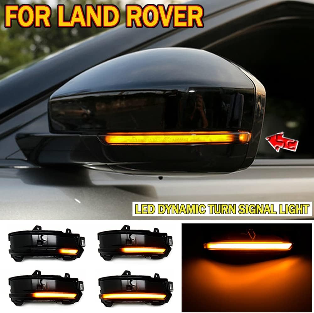 BRAND, CATEGORY, SIDE MARKER & TURN SIGNAL COMBOS, VVEDIK, 2PCS LED Dynamic Turn Signal Fender Light Modified Rearview Mirror Light for Land for Rover for Aurora Star for Pulse for Discovery for Godline