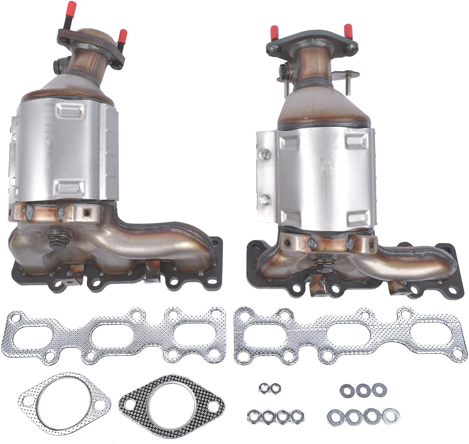 BRAND, CATALYTIC CONVERTERS, CATEGORY, WEONEFIT, 30584 30585 Left & Right Catalytic Converter Replacement for Ford Explorer FLEX Taurus Lincoln MKS MKT MKZ 3.5L 3.7L OE# # 674255 674256 19516 19517 (EPA Compliant) - Weonefit