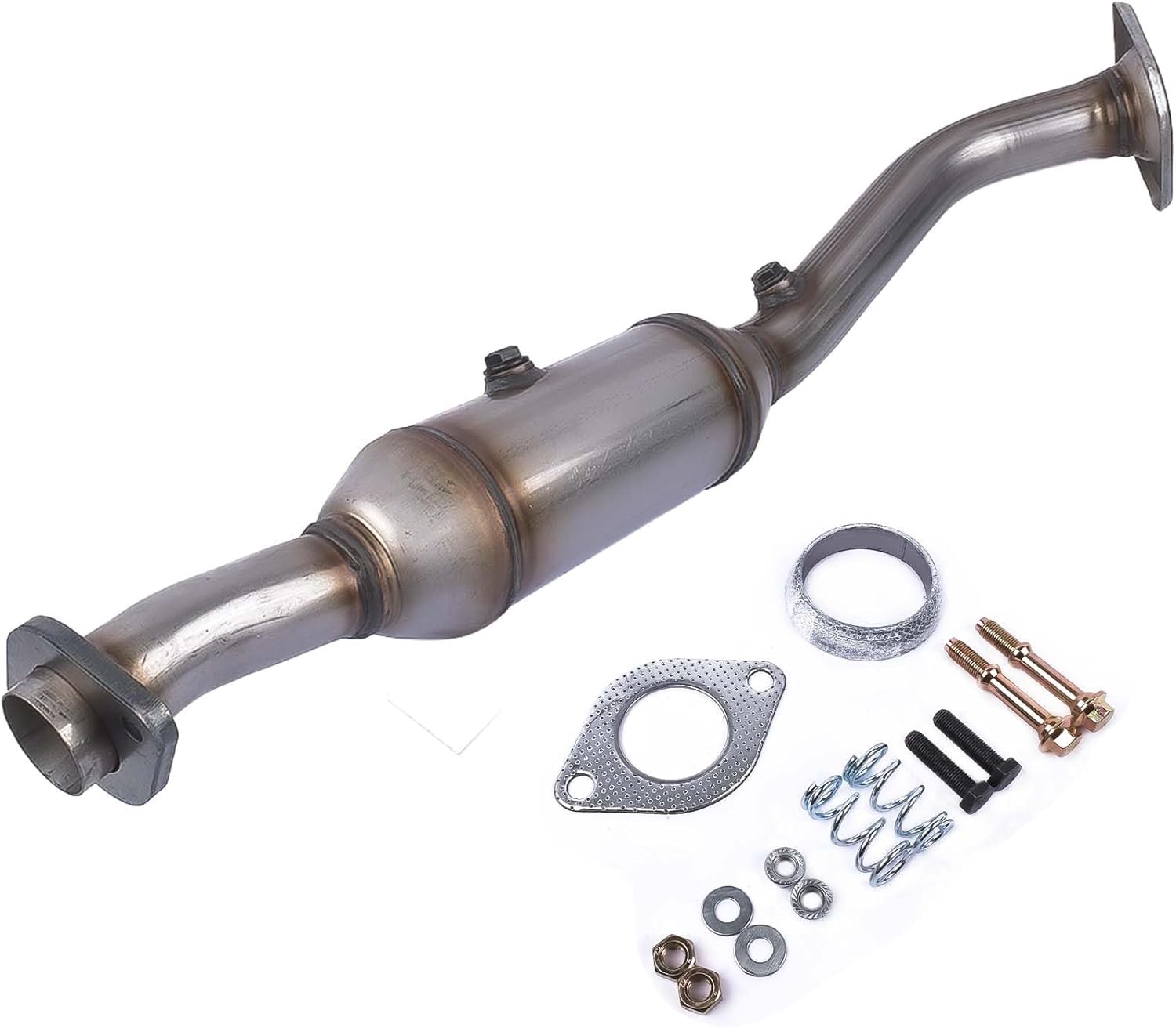 BRAND, CATALYTIC CONVERTERS, CATEGORY, WEONEFIT, 53478 High Flow Front Catalytic Converter Kit Replacement for Honda Element 2003 2004 2005 2006 2007 2008 2009 2010 2011 2.4L OE# 40874 58158, EPA Compliant, Bolt-on