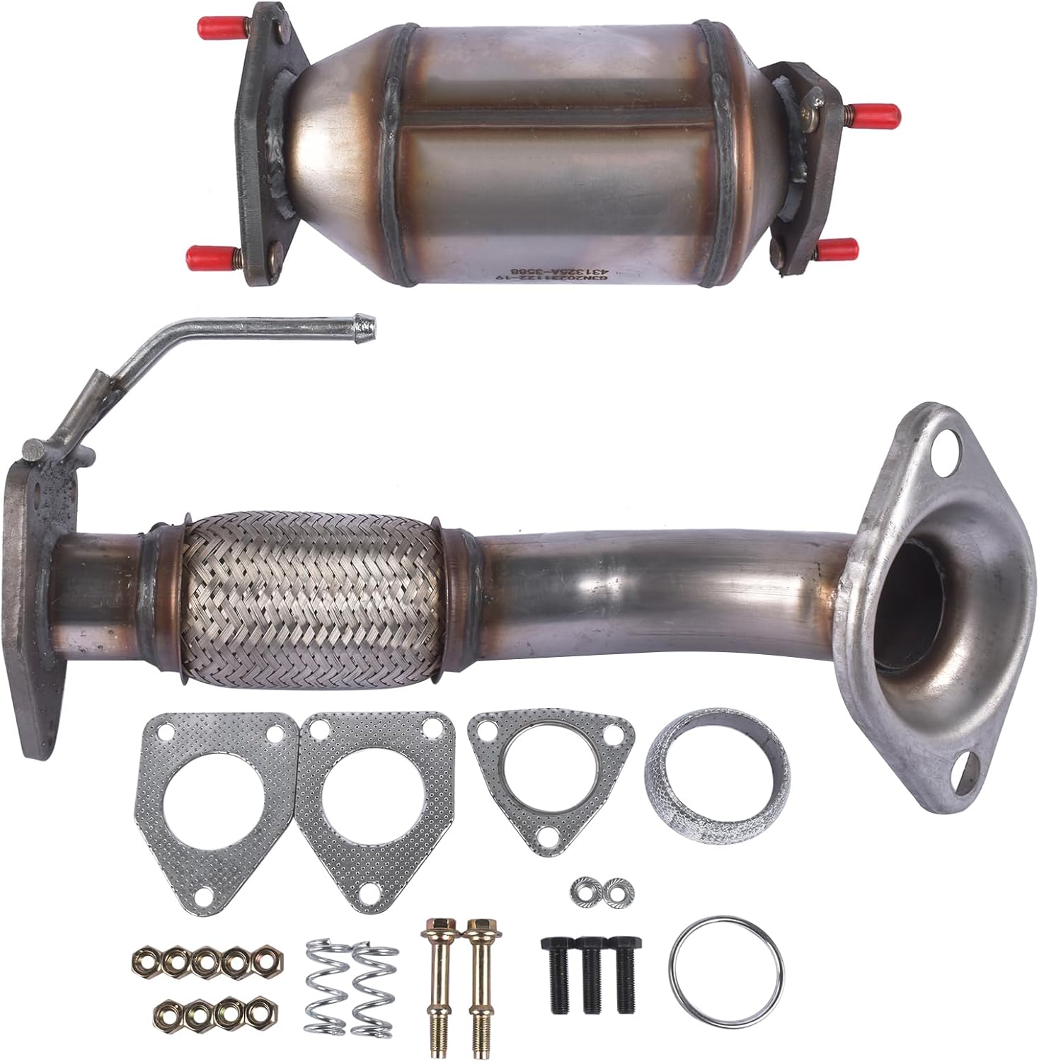 BRAND, CATALYTIC CONVERTERS, CATEGORY, WEONEFIT, 642118 High Flow Stainless Steel Catalytic Converter Replacement for Accord 2008-2012 2.4L, TSX 2009-2014 2.4L EPA Compliant