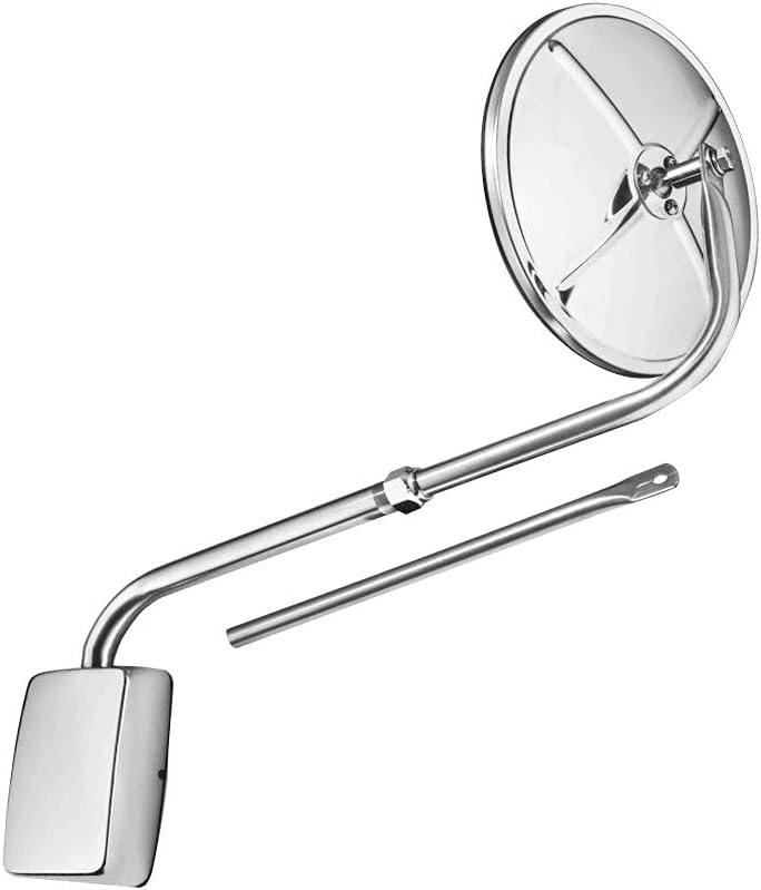 BRAND, CATEGORY, FORTPRO, SAFETY MIRRORS, 8 1/2" Semi Bubble Convex Mirror with Stainless Steel Pod Mount and Extension Arm | F245684