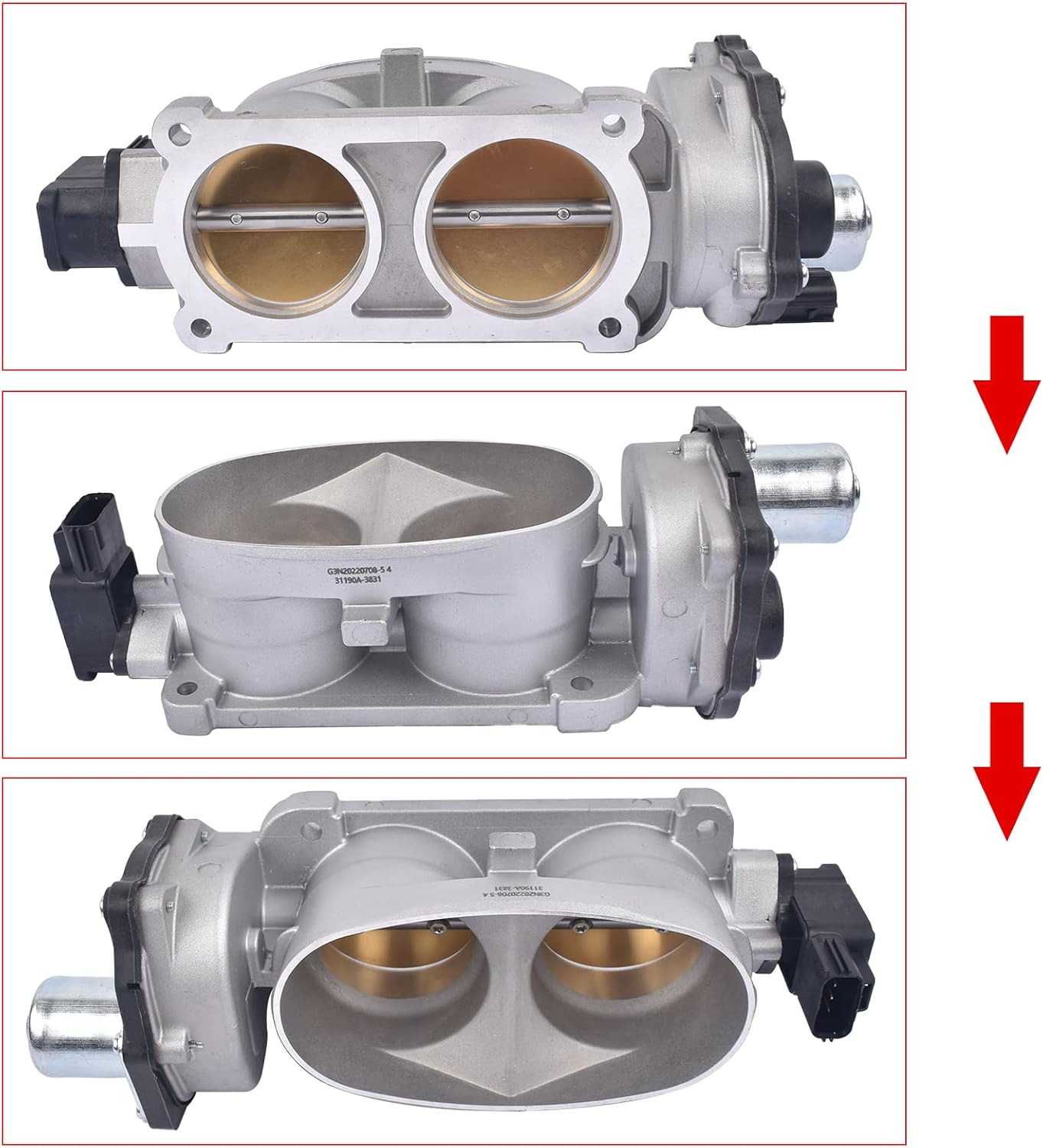 BRAND, CATEGORY, FUEL INJECTION, WEONEFIT, 9C3Z9E926C Electronic Throttle Body Replacement for Ford Mustang, F250 F350 F550 Super Duty, E-350 Club Wagon, F53, F59, F650, 5.4L 5.8L 6.8L OE# 5C3Z9E926AA 9C3Z9E926A 9C3E9F991CA