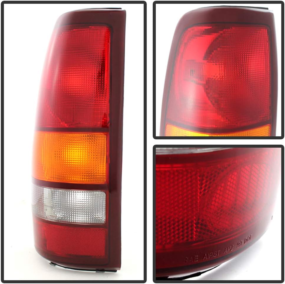 ACANII, BRAND, CATEGORY, TAIL LIGHT ASSEMBLIES, ACANII - For 1999-2002 Chevy Silverado 1500 2500 3500 1999-2006 GMC Sierra Replacement Tail Lights Lamps Set