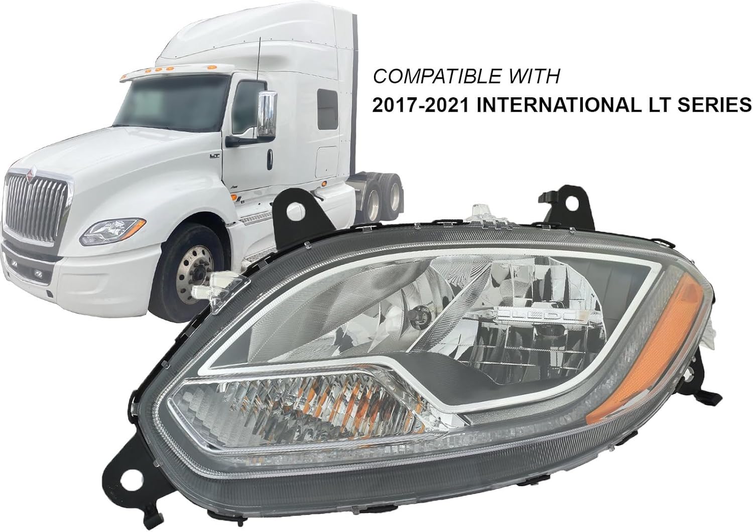 AUTO PARTS AVENUE, BRAND, CATEGORY, HEADLIGHT ASSEMBLIES, APA Replacement Headlamp with LED for 2017-2021 LT Series Driver Left LH Side 4049967C95