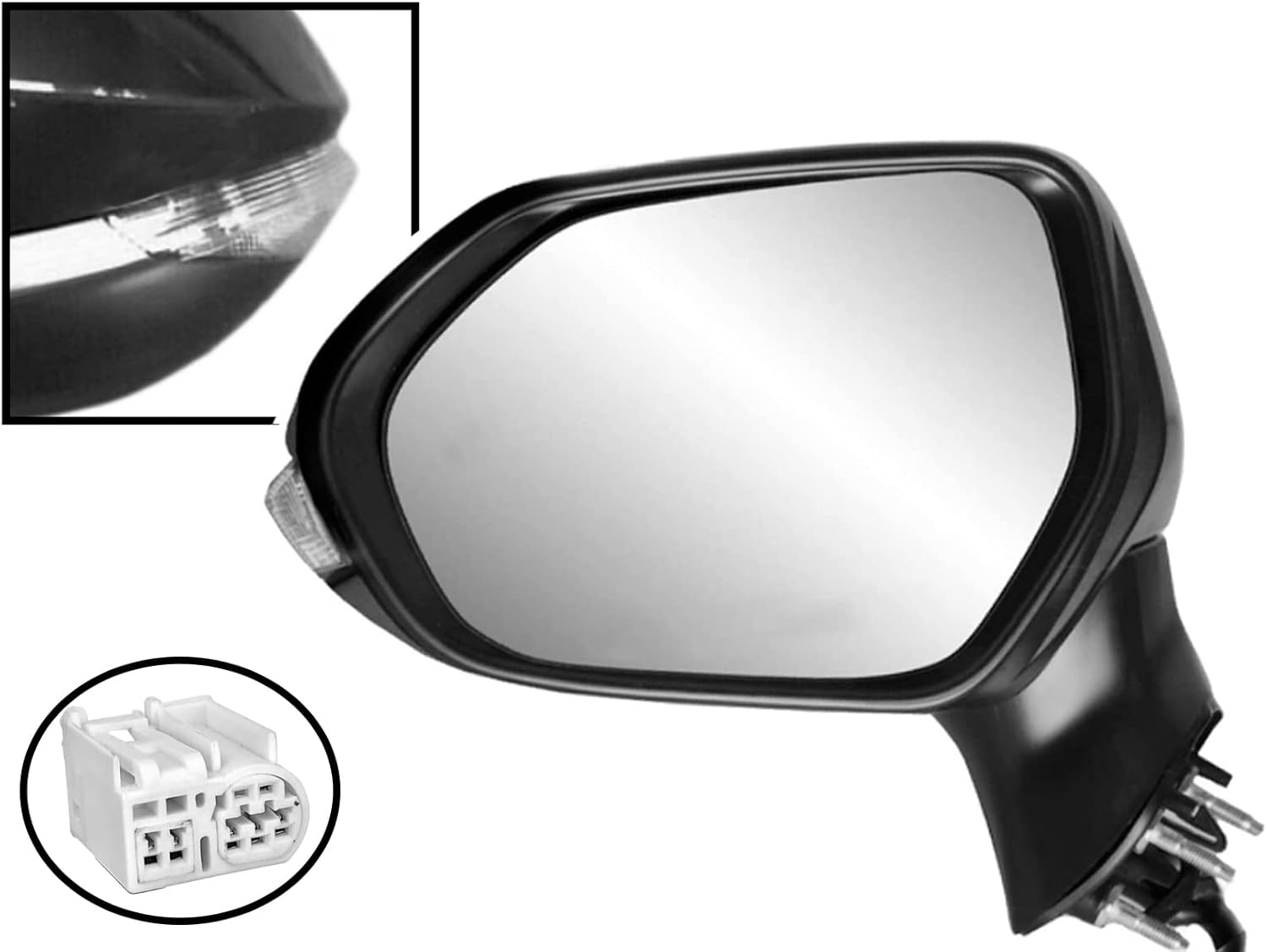 AUTO PARTS AVENUE, BRAND, CATEGORY, EXTERIOR MIRRORS, APA Replacement Rear View Mirror for COROLLA 2020-2022 Sedan 4Door 2019-2022 Hatchback 5Door Heated with Blind Spot Detection Turn Signal Paint to Match Cover Driver Left Side TO1320395