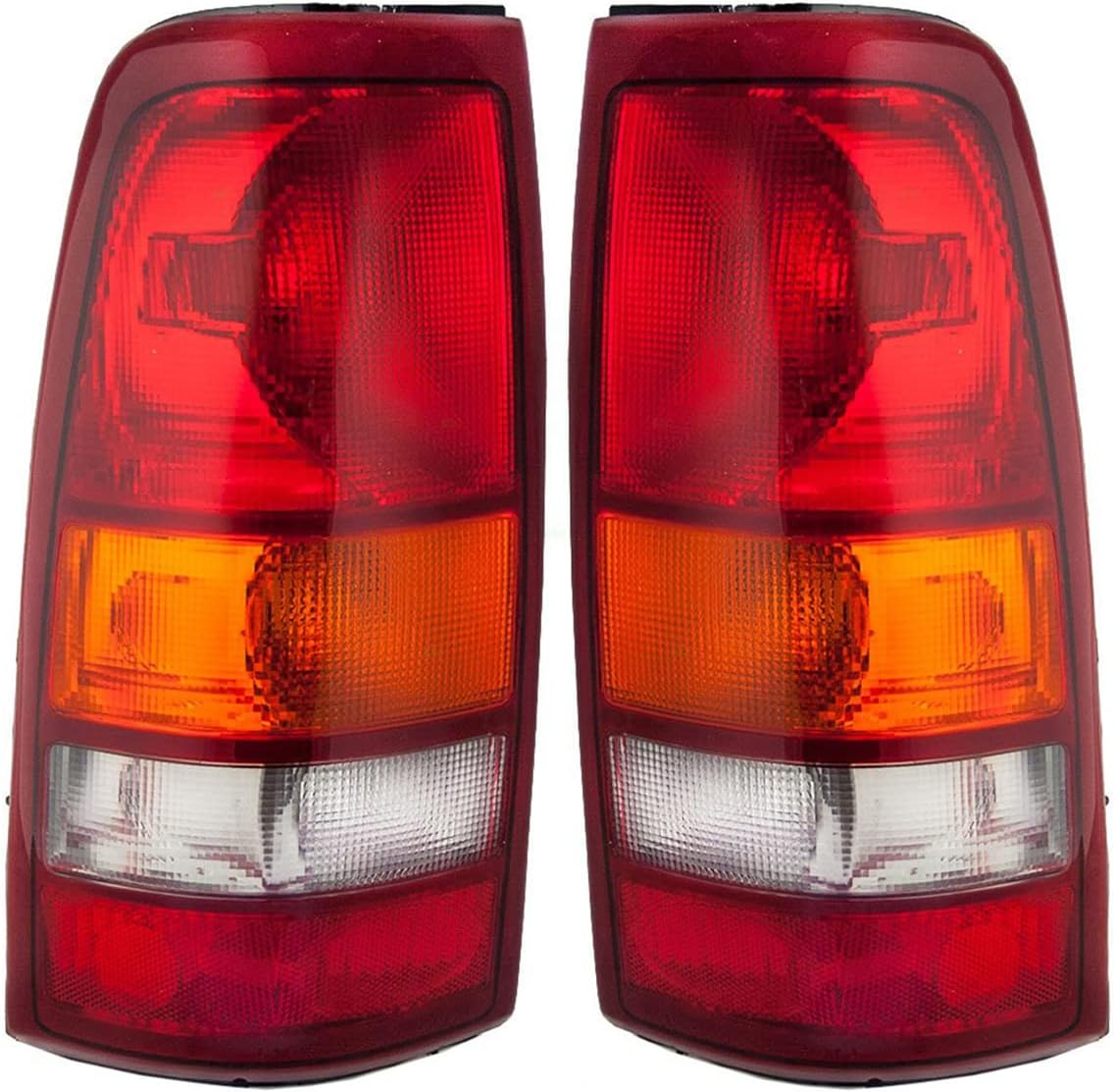 AUTO PARTS AVENUE, BRAND, CATEGORY, TAIL LIGHT ASSEMBLIES, APA Replacement Tail Light Rear Lamp 1999 2000 2001 2002 2003 Silverado Sierra with Bulbs Included Driver and Passenger PAIR Set 19169018 19169017 GM2801173 GM2800173