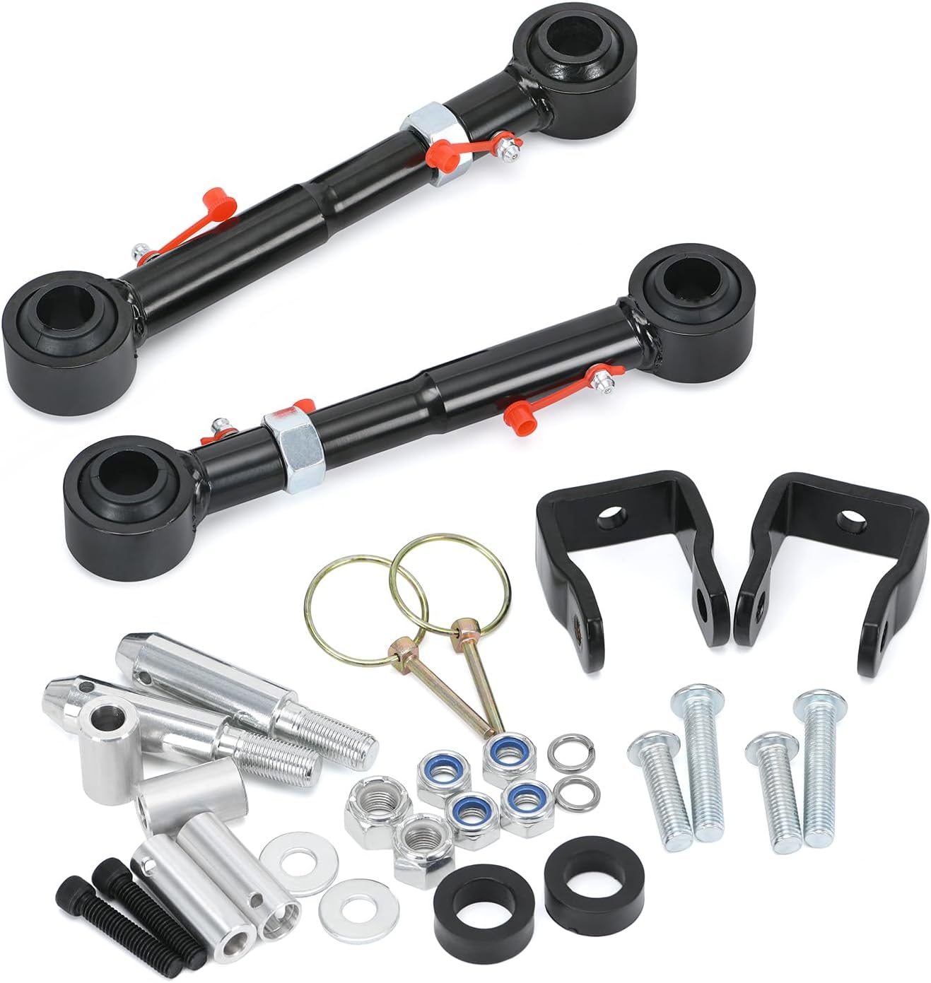 BRAND, CATEGORY, LINK KITS, PQY, Adjustable Front Swaybar Quicker Disconnect System Replacement for Wrangler 1998-2006 TJ Cherokee 1984-2001 XJ with 2.5" - 6" Lifts