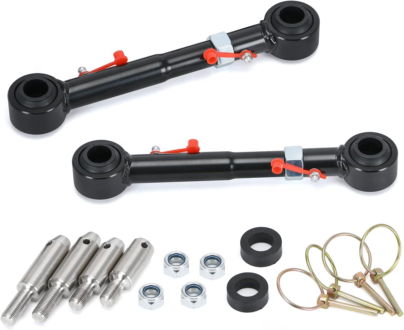 BRAND, CATEGORY, LINK KITS, PQY, Adjustable Front Swaybar Quicker Disconnect System with 2.5" - 6" Lift Replace 2034 Adjustable Quicker Disconnect Sway Bar links Replacement for Jeep Wrangler JK JKU 2007-2018