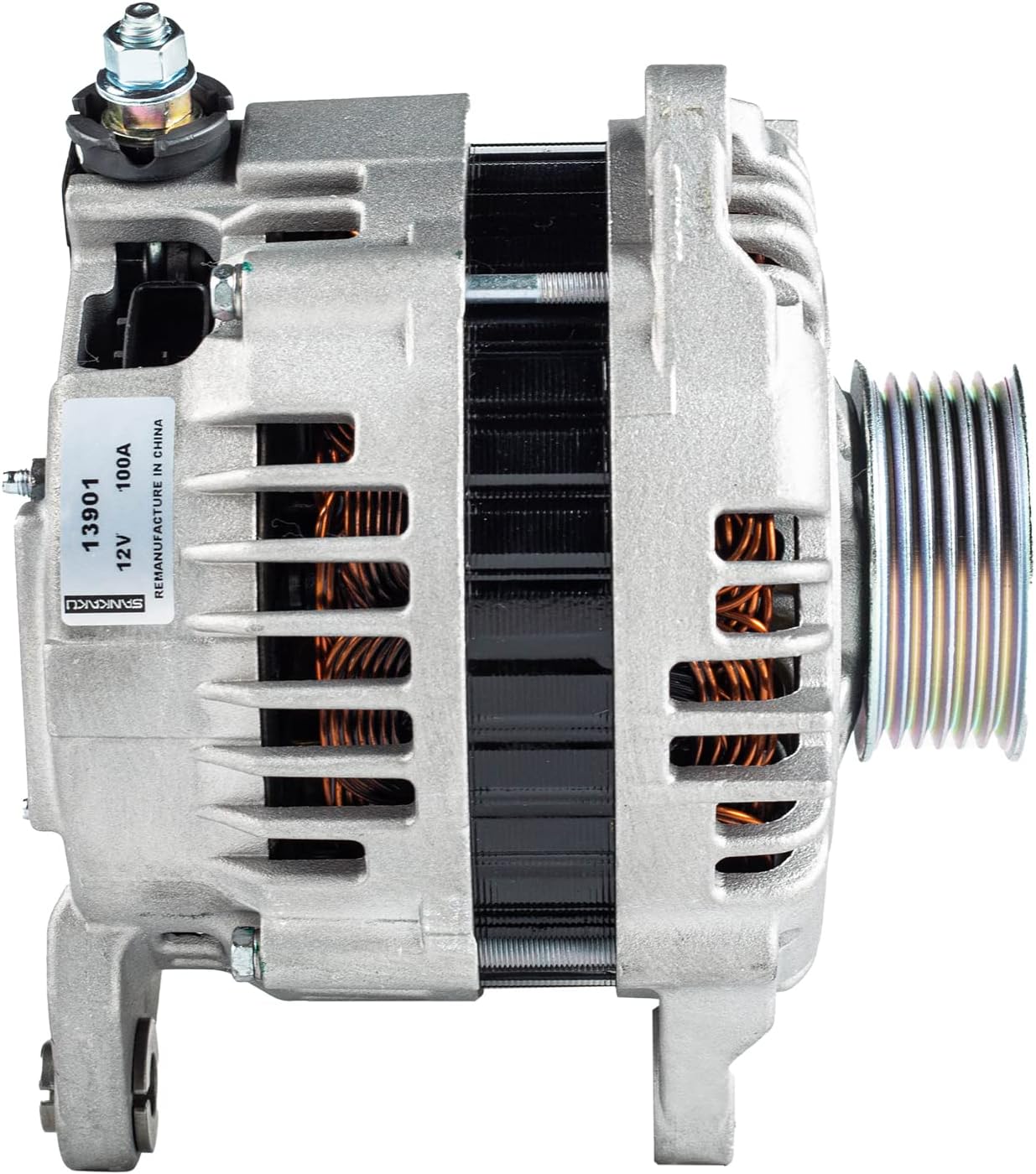 ALTERNATORS, BRAND, CATEGORY, SANKAKU, Alternator LR1100-725/13901 Compatible with NISSAN MAXIMA 3.0L V6 2000 100Amp CW