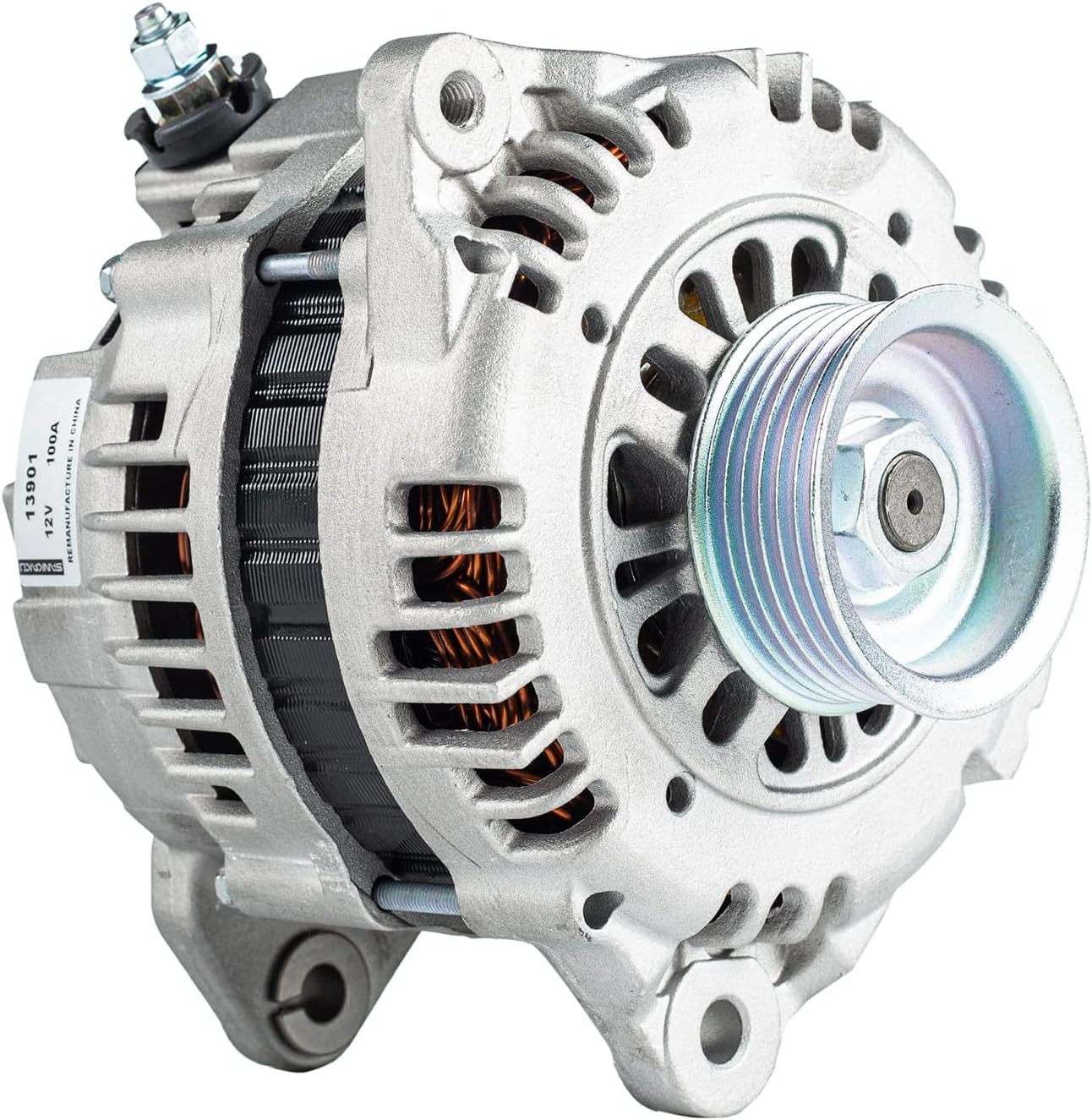 ALTERNATORS, BRAND, CATEGORY, SANKAKU, Alternator LR1100-725/13901 Compatible with NISSAN MAXIMA 3.0L V6 2000 100Amp CW