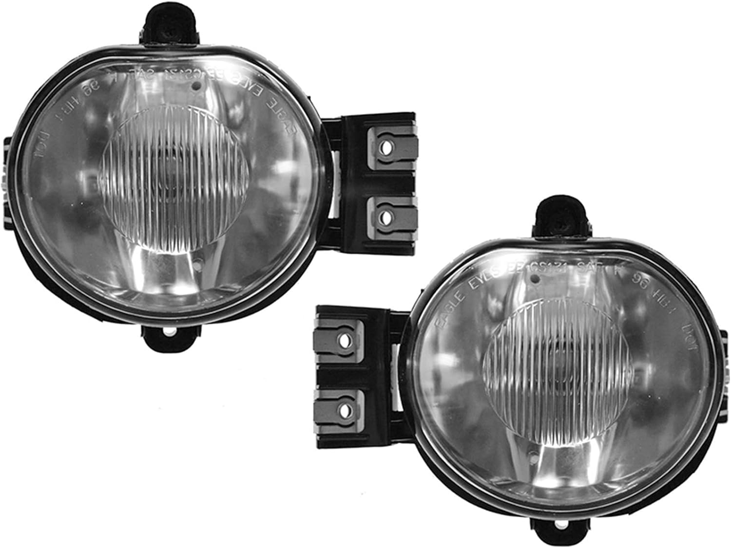 AMERILITE, BRAND, CATEGORY, DRIVING, FOG & SPOT LIGHTS, AmeriLite 04-06 Clear Fog Light Pair for Dodge Durango, 02-08 Dodge Ram 1500/2500/3500