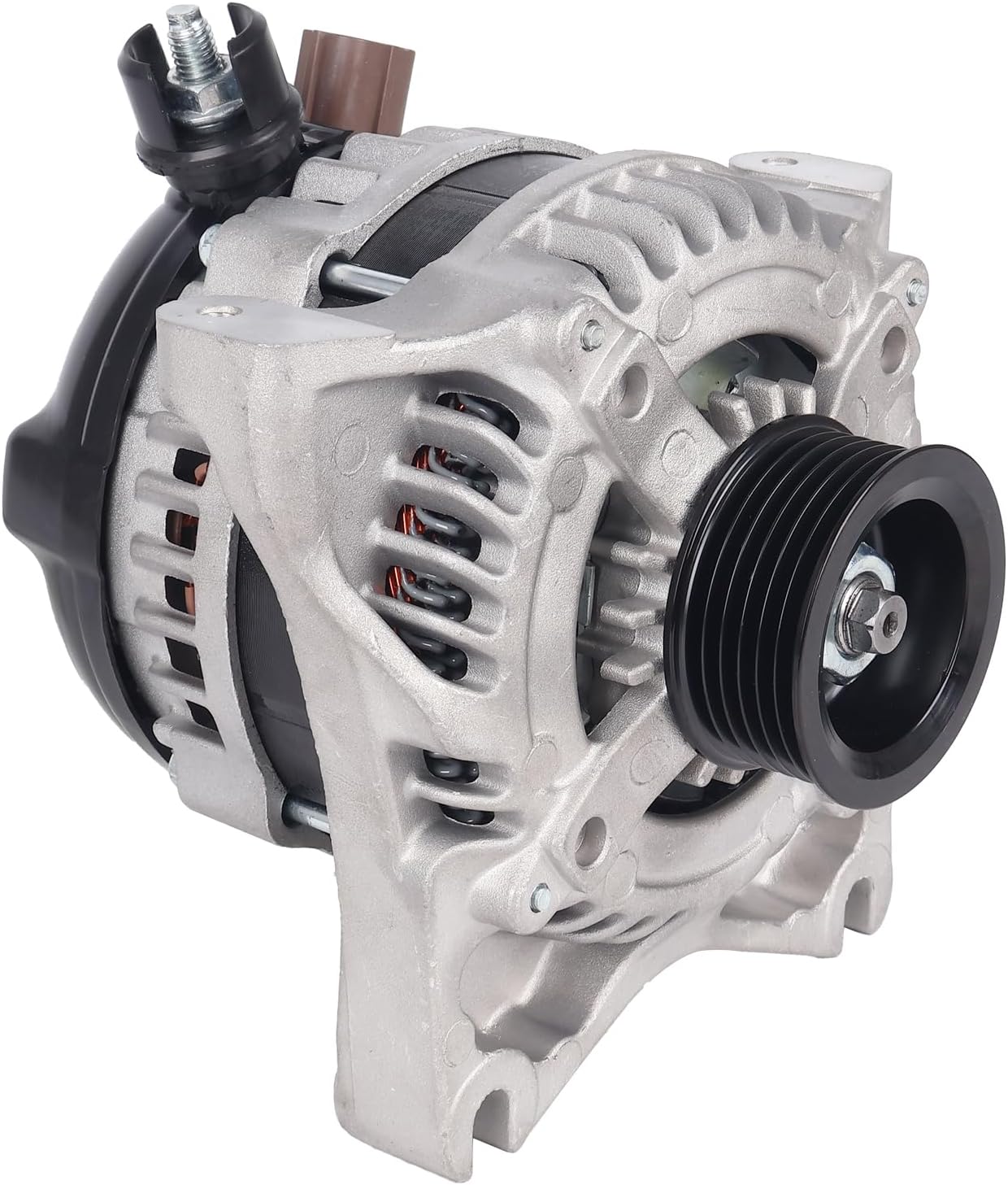 ALTERNATORS, AUTOROUND, BRAND, CATEGORY, Autoround 9L3T10300CB Alternator Compatible with 2009-2010 Ford Expedition/F-150 4.6L 5.4L, Lincoln Navigator, 12V 150A Clockwise 6-Groove Pulley