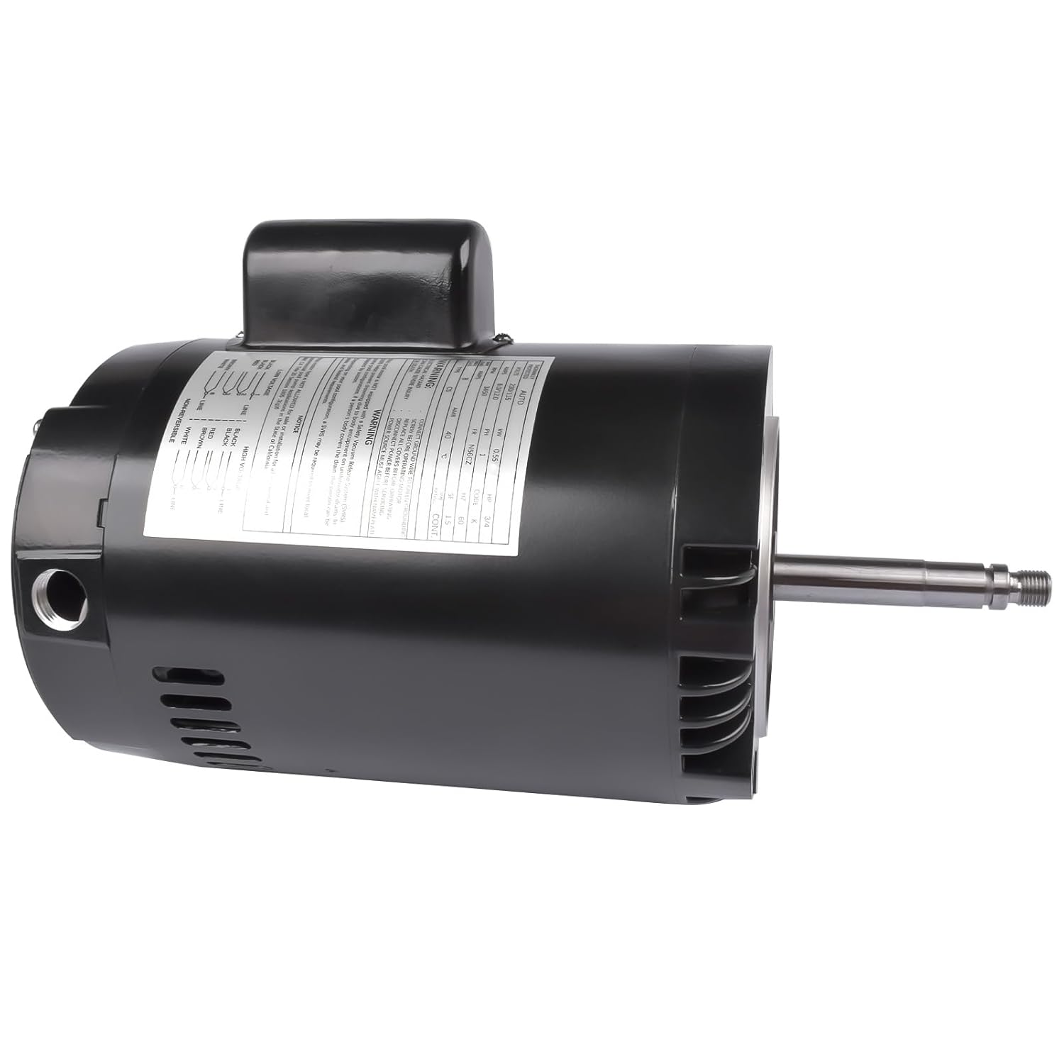 BRAND, CATEGORY, FAN MOTORS, WEONEFIT, B625 Swimming Pool Pump Motor Replacement for Polaris PB4-60 PB460 Booster Pump | Replacement for A.O. Smith Century 3/4HP Polaris Arneson Pool Sweep, 115/230V 3450RPM 60Hz