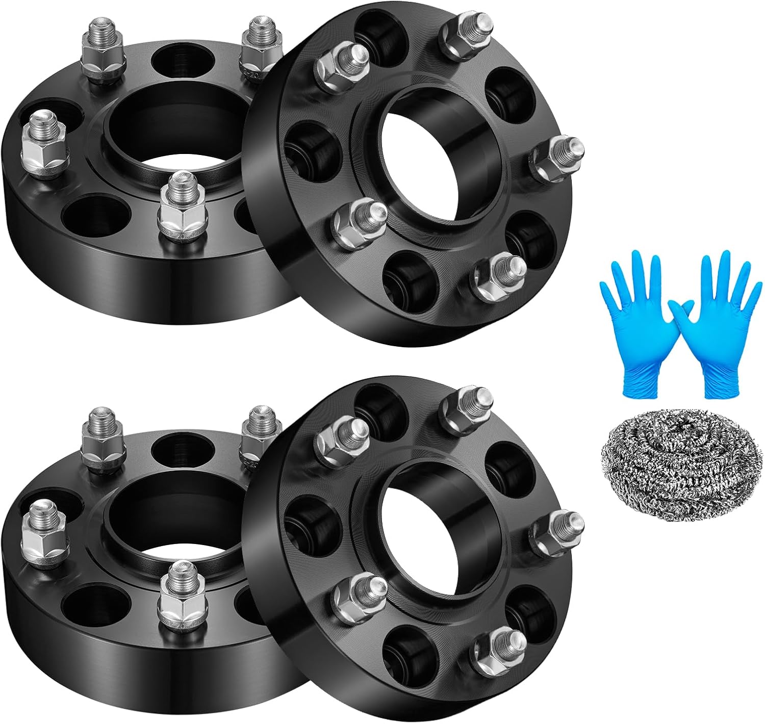 BDFHYK, BRAND, CATEGORY, WHEEL ADAPTERS & SPACERS, BDFHYK 5x127mm Wheel Spacers 1.5 inch 5x5 Hubcentric Wheel Spacer Compatible with Ranger Jeep Wrangler JK Grand Cherokee WJ Commander XK, 5 Lug Wheel Adapters 1/2-20 & 71.5 mm Hub Bore, Set of 4