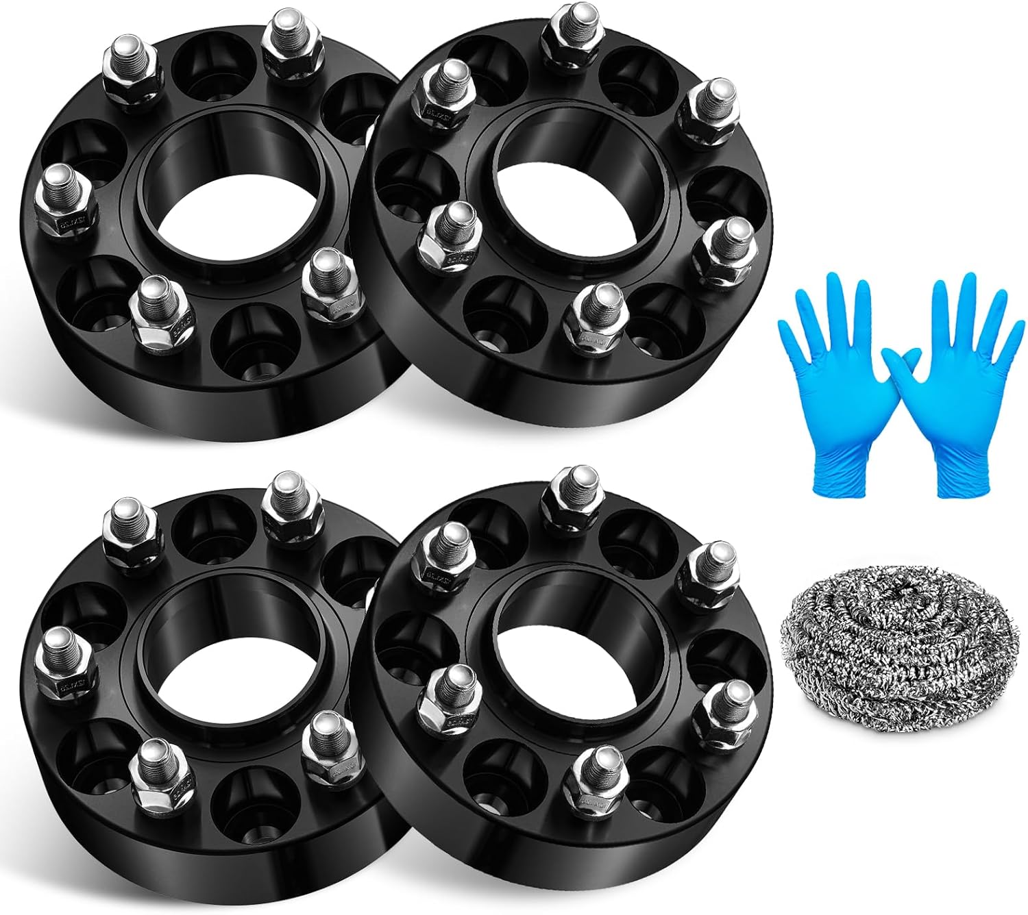 BDFHYK, BRAND, CATEGORY, WHEEL ADAPTERS & SPACERS, BDFHYK 6x114.3mm Wheel Spacers 1.5 inch 6x4.5 Hubcentric Wheel Spacer Compatible with 2005-2023 Nissan Frontier Pathfinder Xterra, Forged 6 Lug Wheel Adapters M12x1.25 & 66.1mm Hub Bore, Set of 4