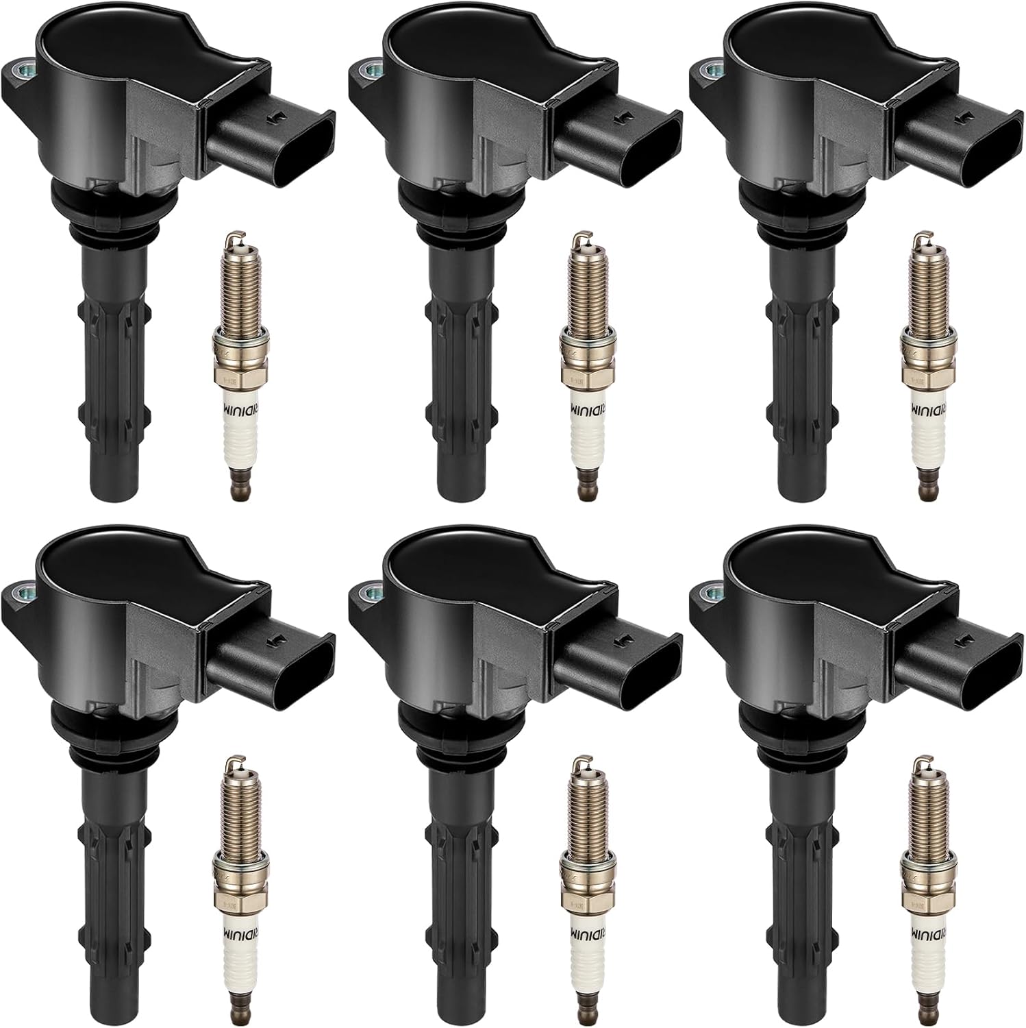 BDFHYK, BRAND, CATEGORY, COIL PACKS, BDFHYK Ignition Coil Pack UF535 Set of 6 Compatible with Mercedes-Benz C230 C280 CLK350 E350 ML350 SLK280 Dodge Sprinter 2500 3500 2.5L 3.0L 3.5L V6 Replacement for C1691 UF-585 5C1748 IC615