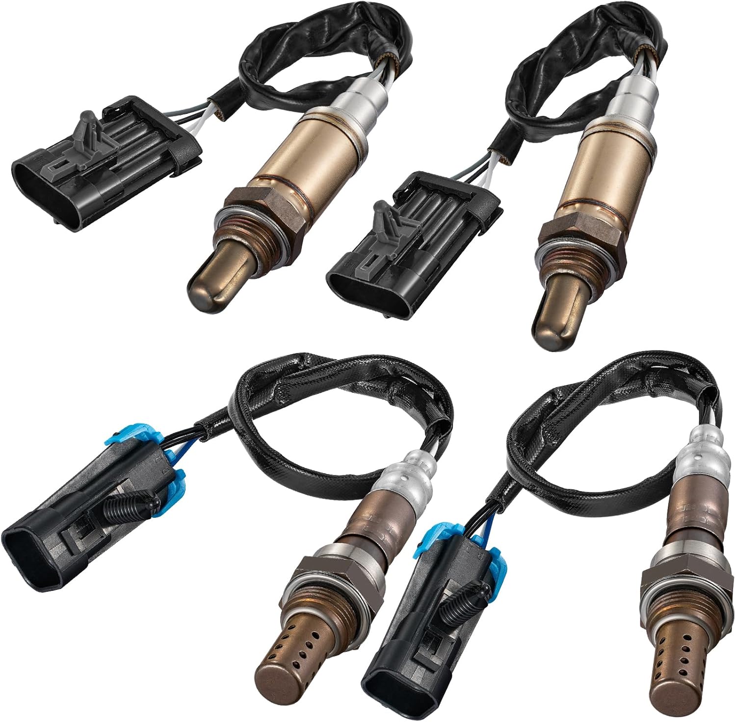 BDFHYK, BRAND, CATEGORY, OXYGEN, BDFHYK O2 Oxygen Sensor Upstream Downstream 234-4018 234-4012, Compatible with Cadillac GMC Chevy Silverado 1500 1999-2002, 19178116, 19178935 19178918, 19178930 Replacement (4Pcs)