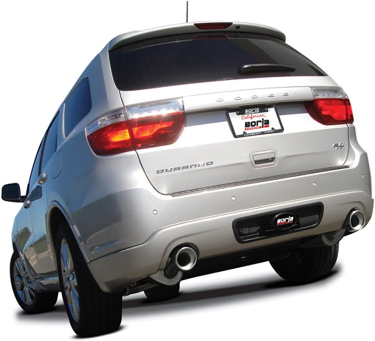 BORLA, BRAND, CAT-BACK SYSTEMS, CATEGORY, BORLA 140449 Cat-Back Performance Exhaust System for Dodge Durango R/T V8 T-304 Stainless Steel S-Type Sound Dual Split Rear Exit Single 4.5" Round T-304 Stainless Steel Tips On Each Side