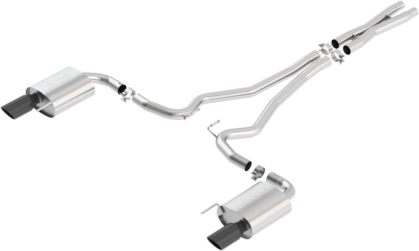 BORLA, BRAND, CAT-BACK SYSTEMS, CATEGORY, BORLA 140590BC Cat-Back Performance Exhaust System for 2015-2017 Ford Mustang GT/GT Convertible 5.0L V8 Automatic/Manual Transmission.