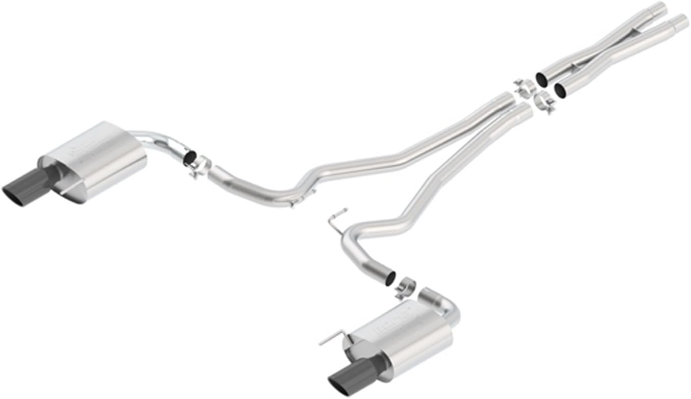 BORLA, BRAND, CAT-BACK SYSTEMS, CATEGORY, BORLA 140591BC Cat-Back Performance Exhaust System for 2015-2017 Ford Mustang GT/GT Convertible 5.0L V8 Automatic/Manual Transmission.