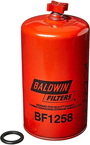 BALDWIN FILTERS, BRAND, CATEGORY, FUEL FILTERS, Baldwin Filters Fuel Filter, Spin-On Filter Design - BF1258 (Pack of 2)