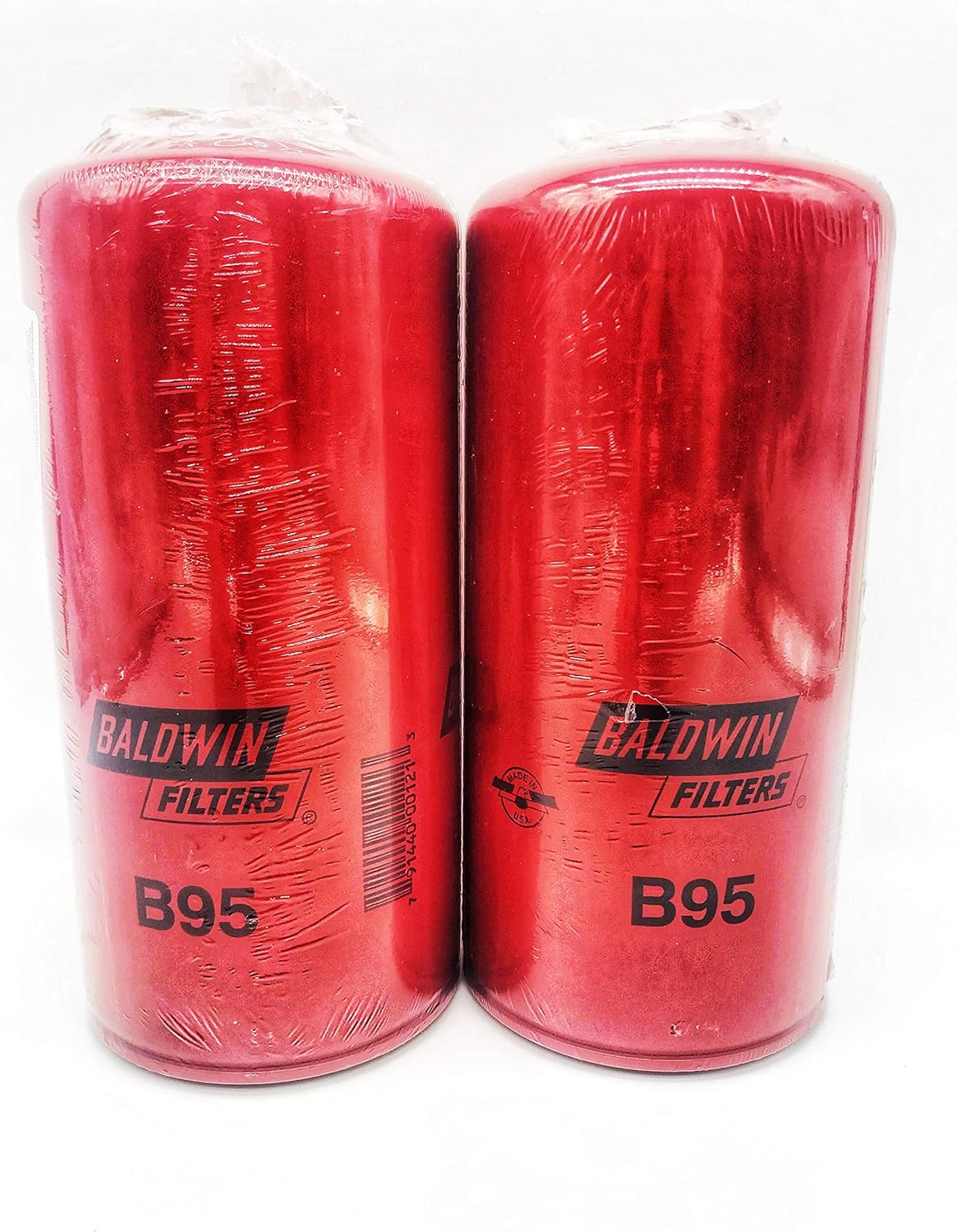 BALDWIN FILTERS, BRAND, CATEGORY, OIL FILTERS, Baldwin Filters Oil Filter, Spin-On Filter Design - B95 (Pack of 2)