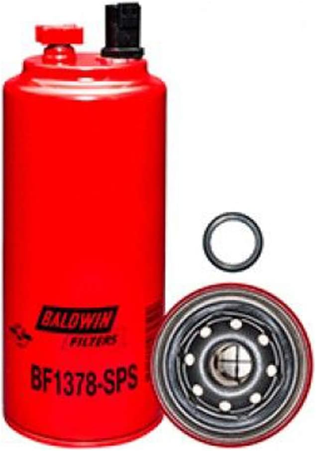 BALDWIN, BRAND, CATEGORY, FUEL FILTERS, Baldwin Heavy Duty BF1378-SPS Fuel Filter,10-1/32x3-23/32x10-1/32 In