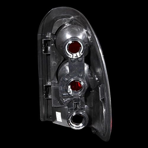 BRAND, CATEGORY, SPPC, TAIL LIGHT ASSEMBLIES, Black Euro Tail Lights Assembly Set For Dodge Caravan - (Pair) Driver Left and Passenger Right Side Replacement