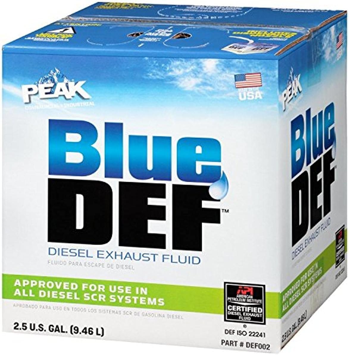 BLUEDEF, BRAND, CATEGORY, DIESEL ADDITIVES, Blue Def DEF002-2PK Diesel Exhaust Fluid, 2.5 Gallon, 2 Pack