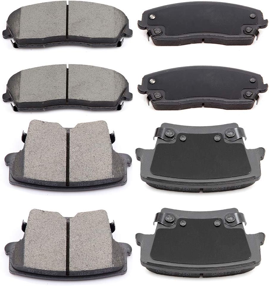 BRAKE PADS, BRAND, CATEGORY, ECCPP, Brake Pads Discs Kits,ECCPP 8pcs Front Rear Ceramic Brake Pad Set for 2005-2017 for Chrysler 300 2009-2017 for Dodge Challenger 2006-2017 for Dodge Charger 2005-2008 for Dodge Magnum