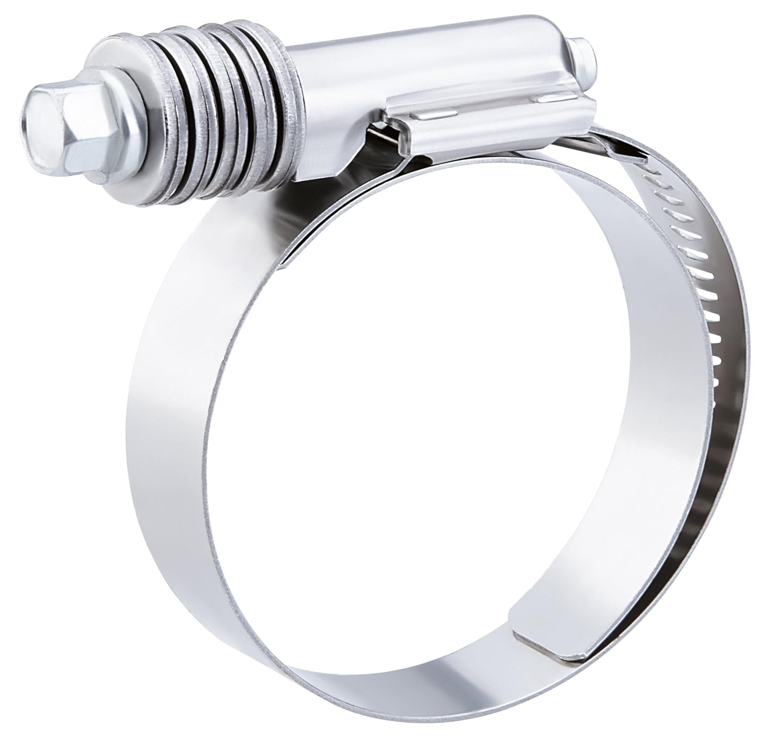 BRAND, BREEZE, CATEGORY, WORM GEAR HOSE CLAMPS, Breeze - CT 9416 Constant-Torque Stainless Steel Hose Clamp, Worm-Drive, SAE Size 16, 13/16" to 1-1/2" Diameter Range, 9/16" Band Width (Pack of 10)