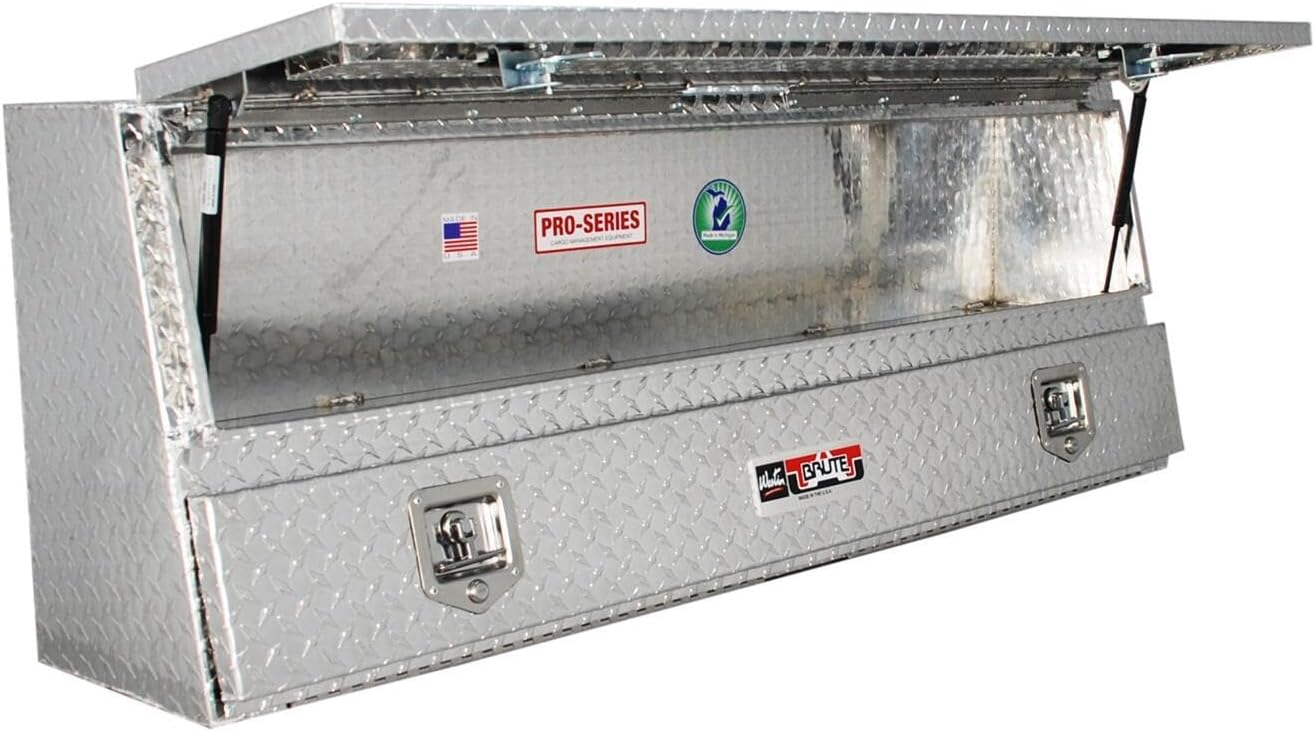 BRAND, CATEGORY, TRUCK BED TOOLBOXES, WESTIN, Brute 80-TBS200-72 Pro Series 72" Contractor TopSider Polished Aluminum Tool Box with Doors